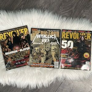 Revolver Heavy Metal band collectors magazines issues lot of 3